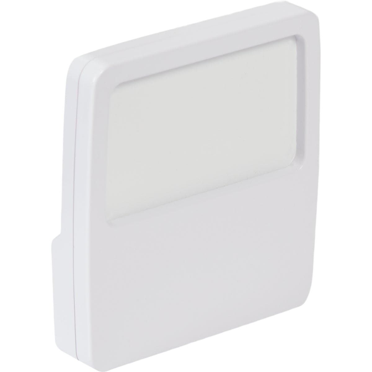 Compact white plug-in night light with soft diffuser panel for home improvement and ambient lighting tasks