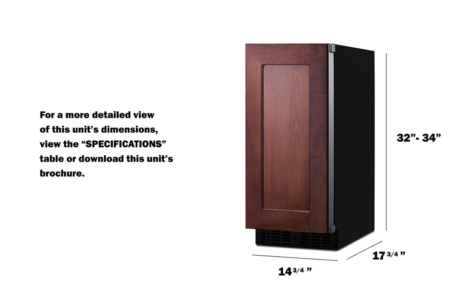15" Wide Built-In All-Refrigerator, ADA Compliant