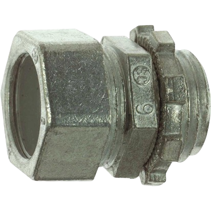 Metal compression connector for electrical conduit in the Electrical Boxes, Conduit & Fittings collection under $50