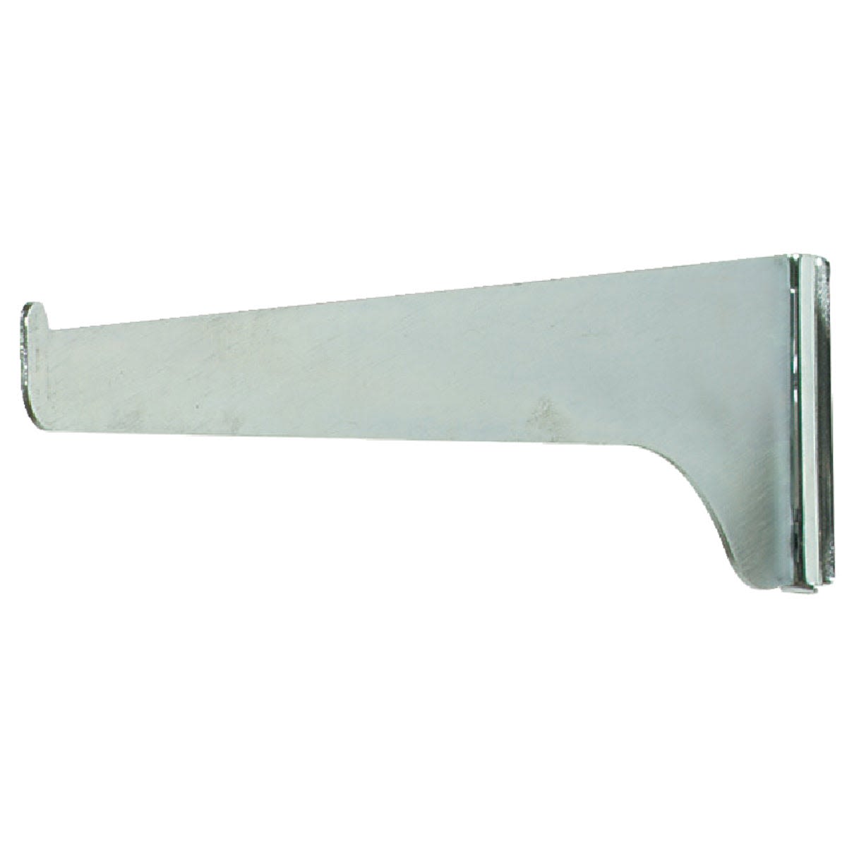 Anochrome finished steel shelf bracket designed for regular-duty support in home improvement projects