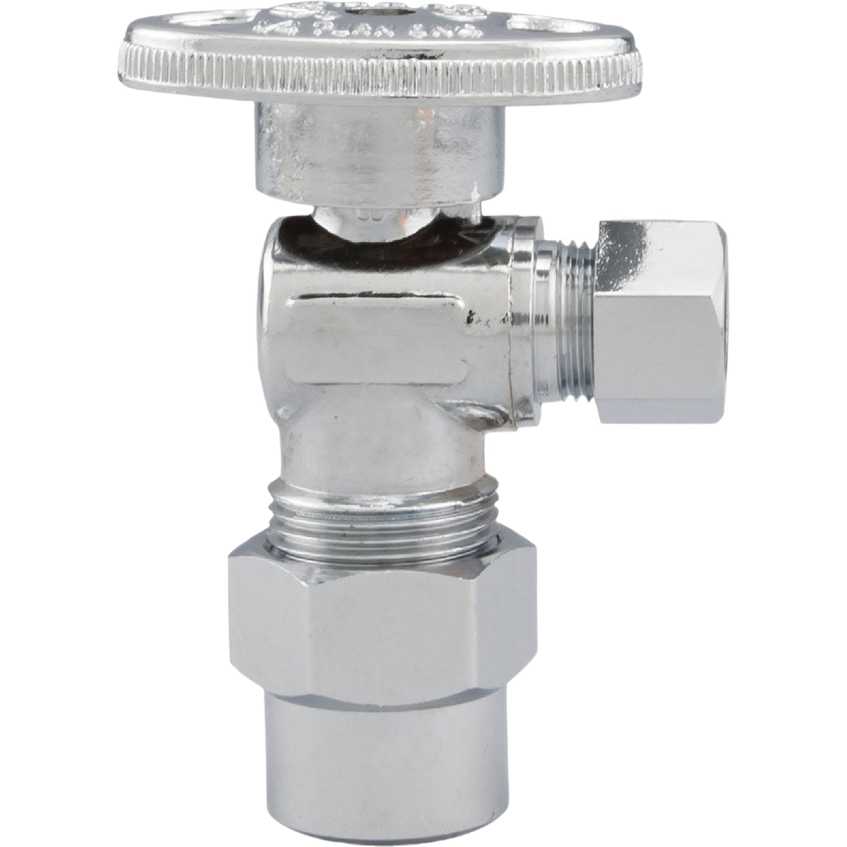 Chrome quarter-turn compression angle valve for plumbing and home improvement under $50 and valve collections