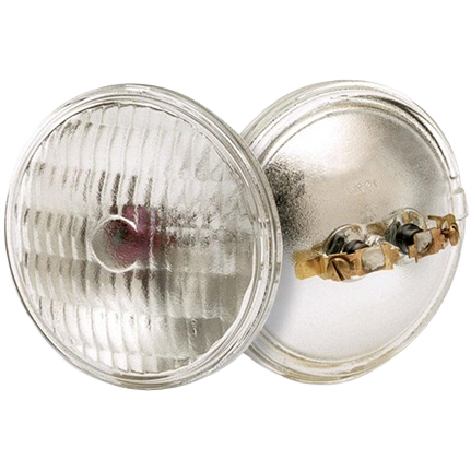 Pair of 35 watt sealed beam incandescent bulbs with durable glass and metal connectors for lighting and electrical use under $50 collection