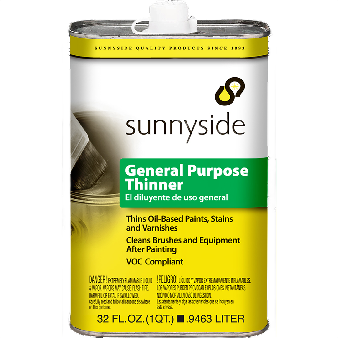 Metal can of Sunnyside general purpose paint thinner for cleaning and thinning oil-based paints in paint & supplies collections under $50