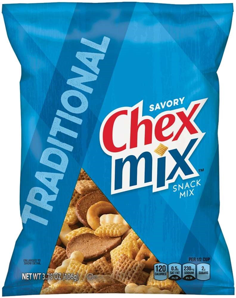Blue bag of savory traditional Chex Mix snack blend in Chips & Snacks and Food & Beverage collections under $25