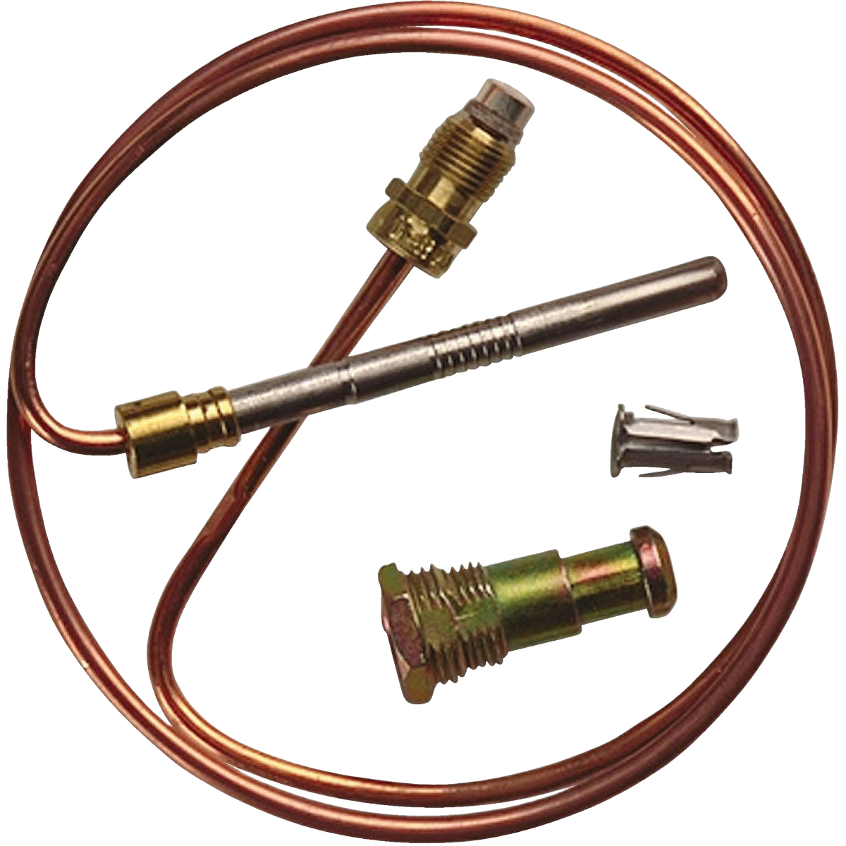 36-inch copper universal thermocouple with fittings for heating appliance repair in Plumbing and Under $50 collections