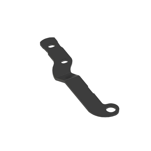 Black metal right side rear draft arm compatible with automotive and John Deere mowing and cutting parts collections