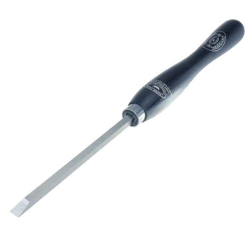 Woodworking bedan tool with ergonomic black handle and sharp 3/8 inch blade for precise home improvement tasks