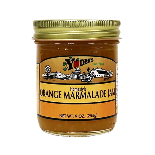 Glass jar of homestyle orange marmalade jam from Hartville Jams, Jellies, Preserves, and Fruit Butters under $50 collection