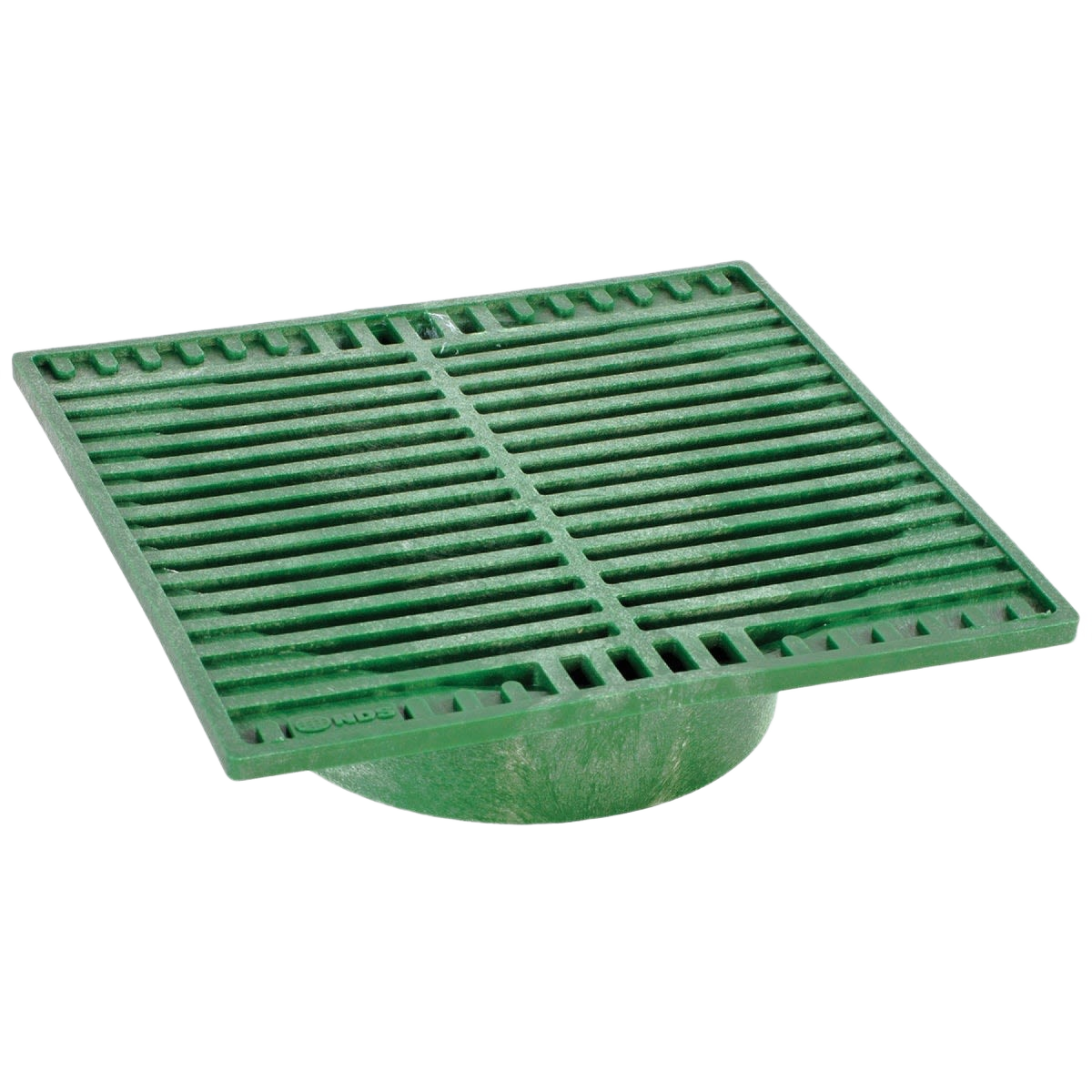Green polyolefin square grate designed for plumbing drain repair and parts under $50 collection