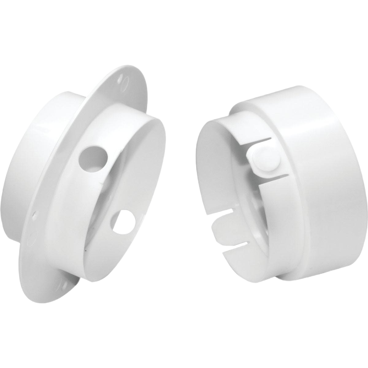 White plastic dryer duct connector parts for appliance and home improvement collections under $50
