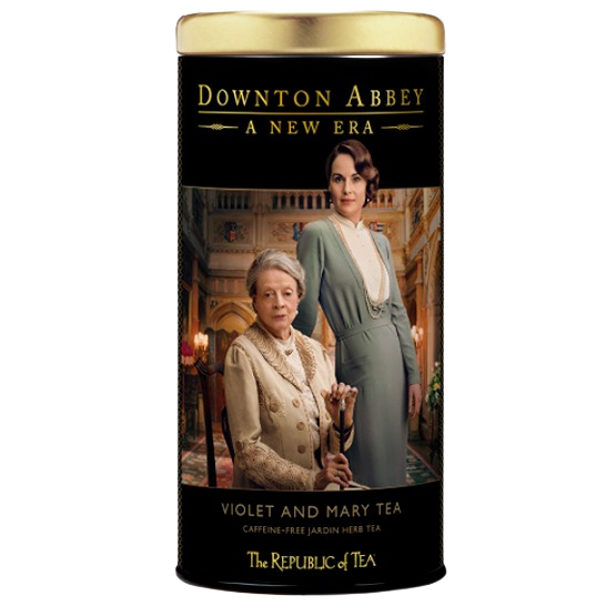 Decorative tea tin featuring Downton Abbey characters for drinks and food & beverage collections under $50