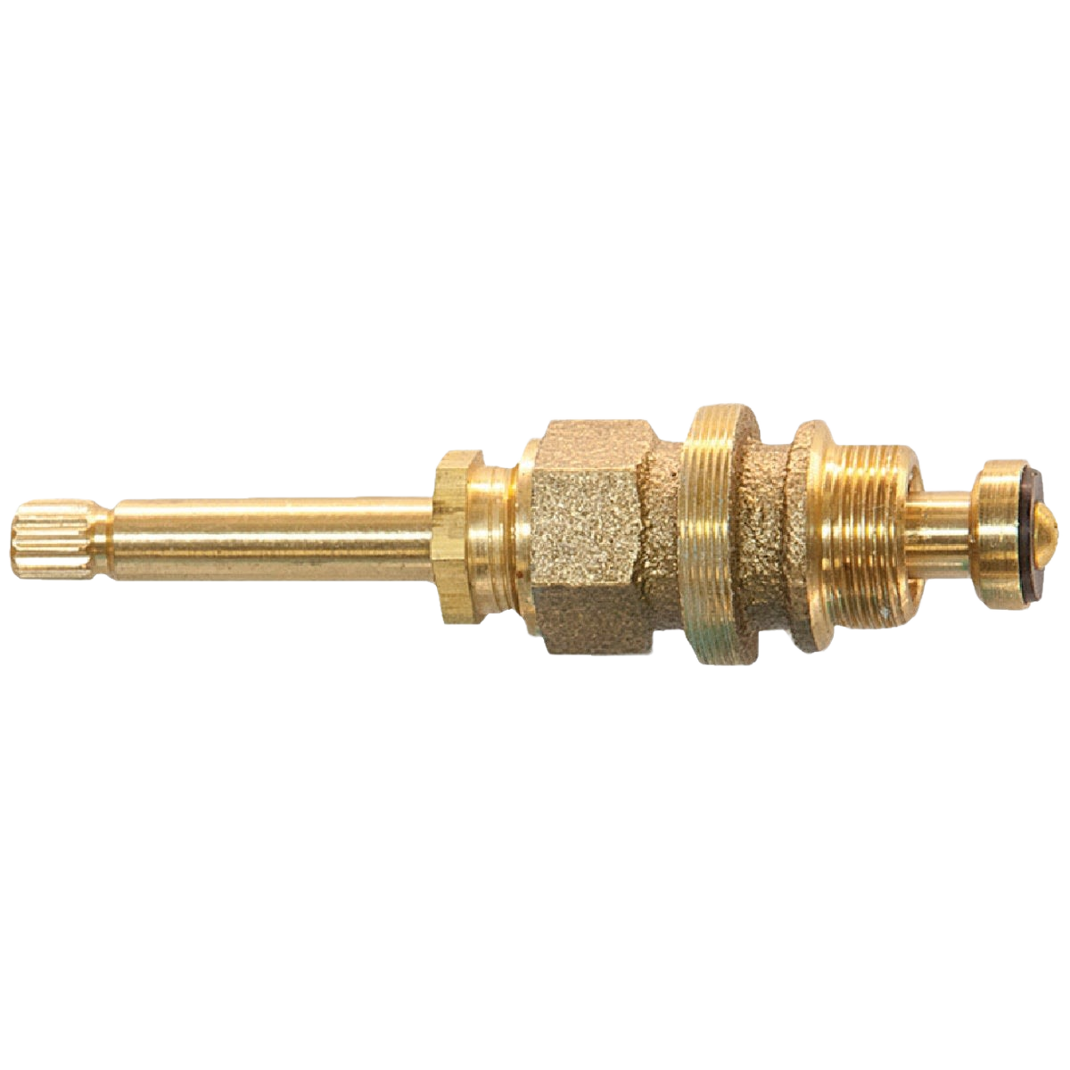 Brass hot and cold stem valve component for Sterling faucets used in home improvement and plumbing repairs