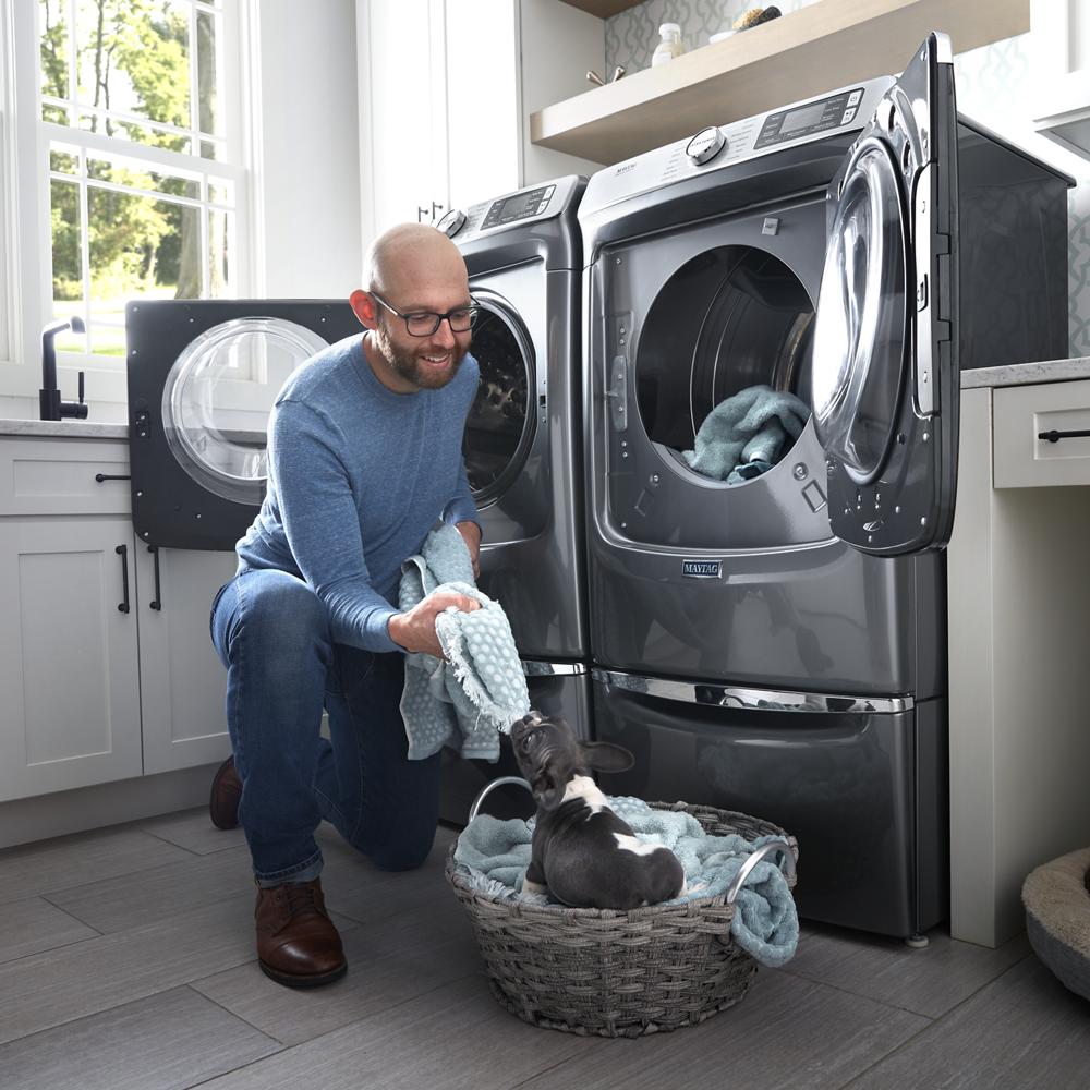 Smart Front Load Electric Dryer with Extra Power and Advanced Moisture Sensing Plus - 7.3 cu. ft.