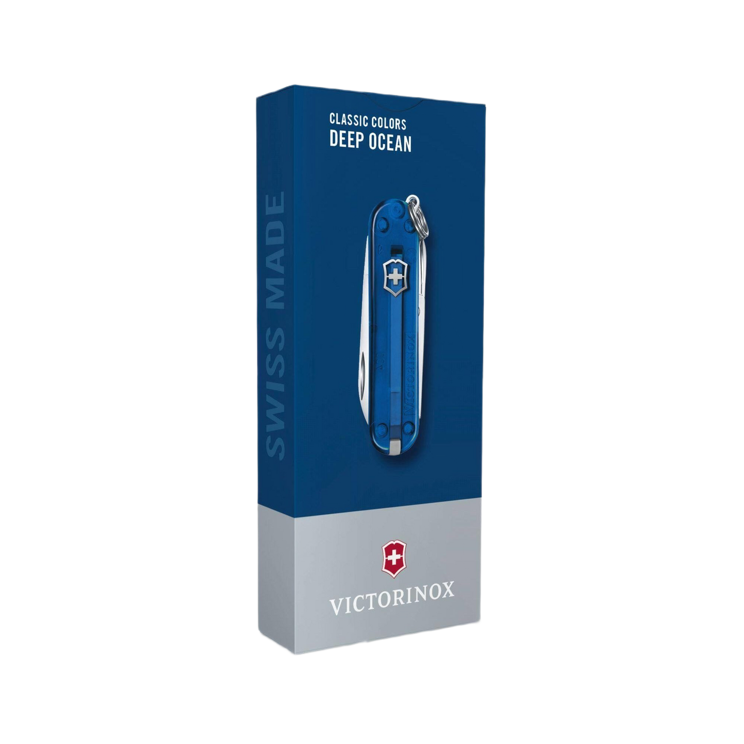 Blue Victorinox Swiss Army compact pocket knife with multiple functions for cutting and woodworking tools collections
