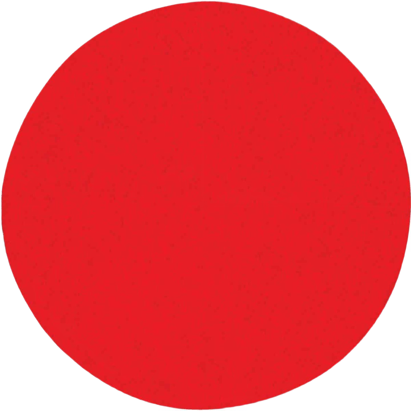 Red 5-inch abrasive sanding disc with 150-grit ceramic surface for tool accessories and home improvement projects