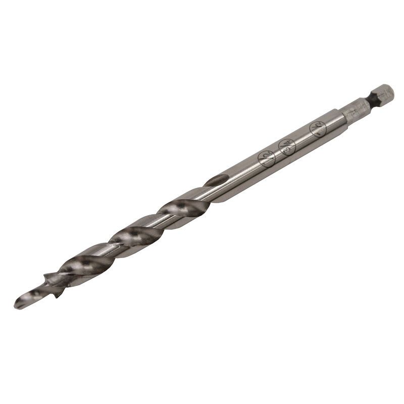 Metal pocket-hole drill bit with stepped design for woodworking and hand tool collections under $50