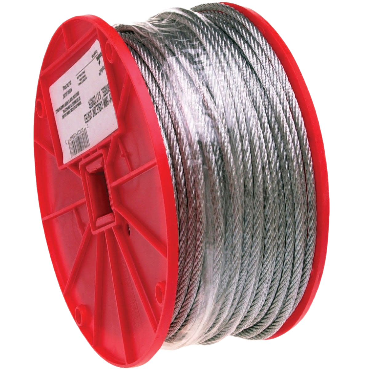 Galvanized wire cable spool with corrosion-resistant steel for hardware and home improvement projects