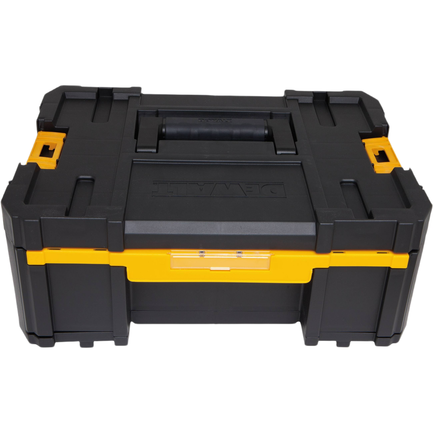 Black and yellow stackable deep drawer for tool storage and workshop organization under $100 collections