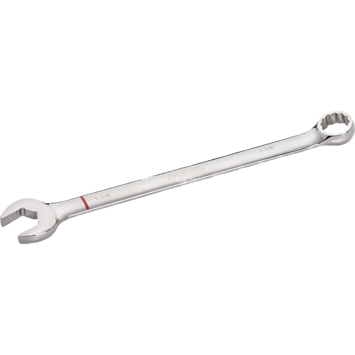 Polished 12-point combination wrench in standard size for tools and home improvement tasks