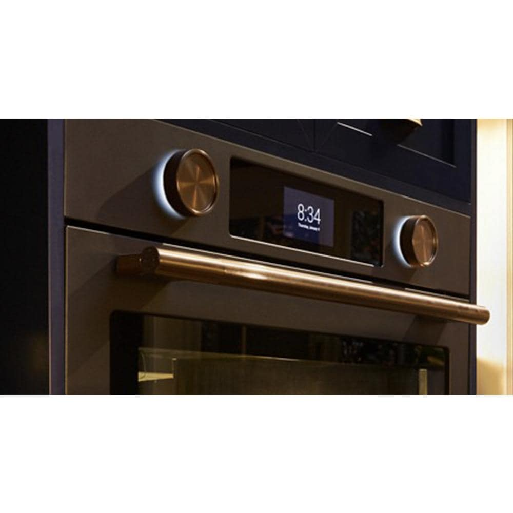 30-inch Smart Electric Combo Wall Oven with Intelligent Cooking Camera - Black Ore