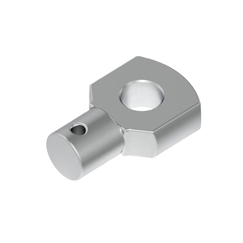 Silver lift arm trunnion part for John Deere equipment, suitable for automotive and mechanic tool collections under $50