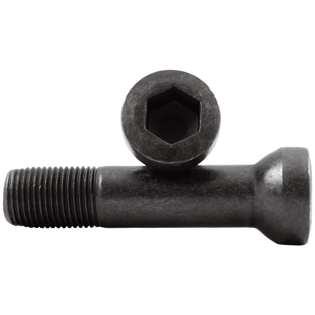 Black alloy bolt with hex drive socket, designed for secure fastening in parts and lubricants, suitable for nuts, bolts & washers and under $50 collections.