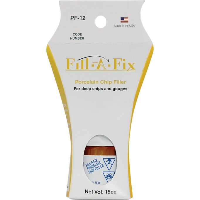 Ceramic chip repair filler kit for deep cracks and gouges in porcelain surfaces from specialty paint supplies under $50
