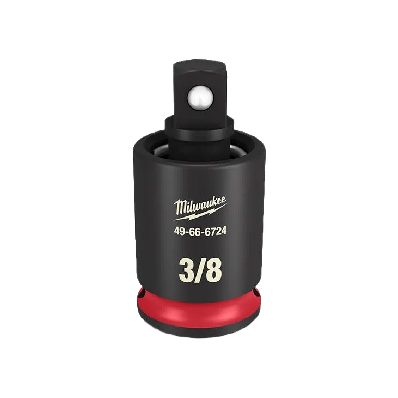 Impact socket universal joint with 3/8 inch drive designed for durability in tools and home improvement tasks