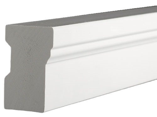 AZEK 1 1/4 in. x 2 in. x 18 ft. PVC Brickmold