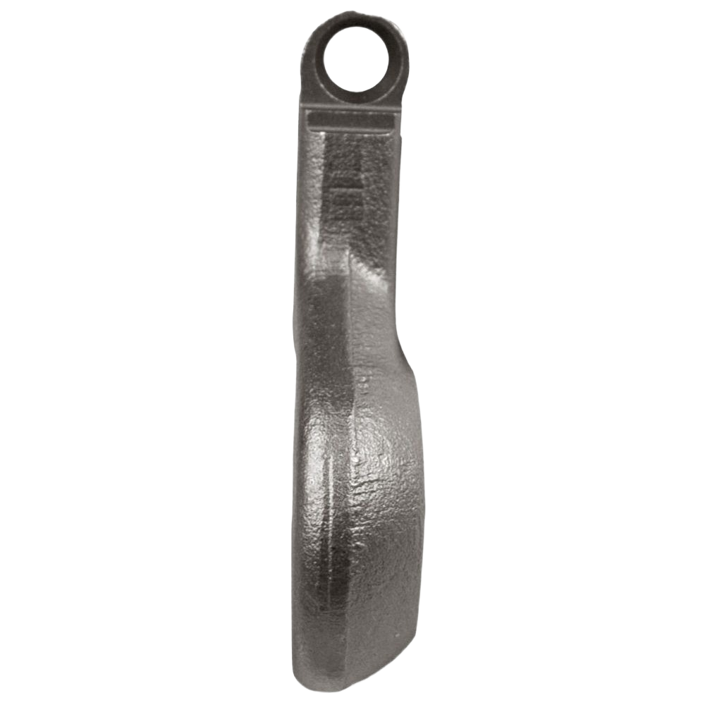 Durable through-hardened alloy steel straight pocket with mounting hole, designed for strength and precision in Parts & Lubricants and All Products collections.