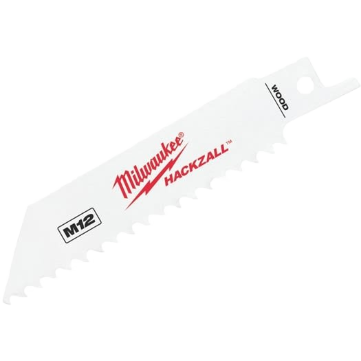 Milwaukee short bi-metal wood-cutting blade for saws designed for tight spaces in woodworking tool accessories collection