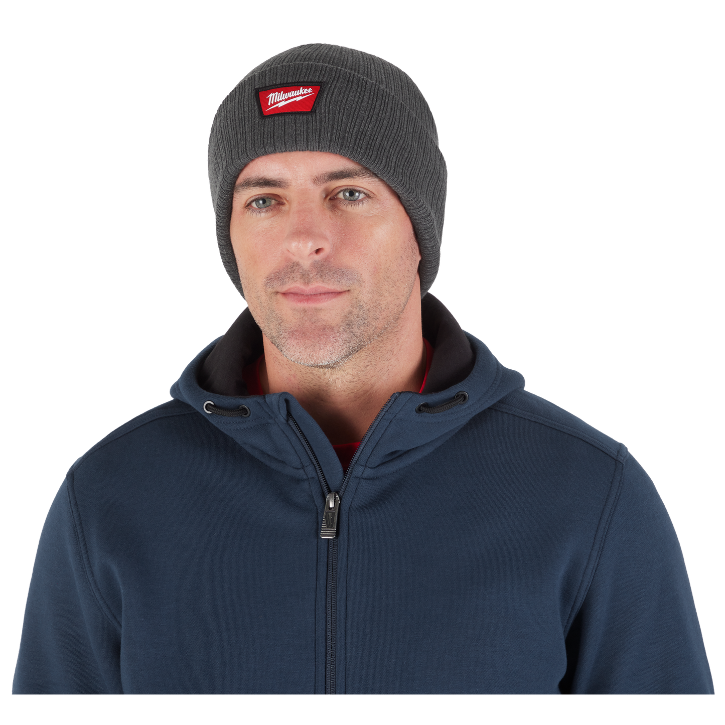 Milwaukee Rib-Knit Cuffed Beanie - Gray