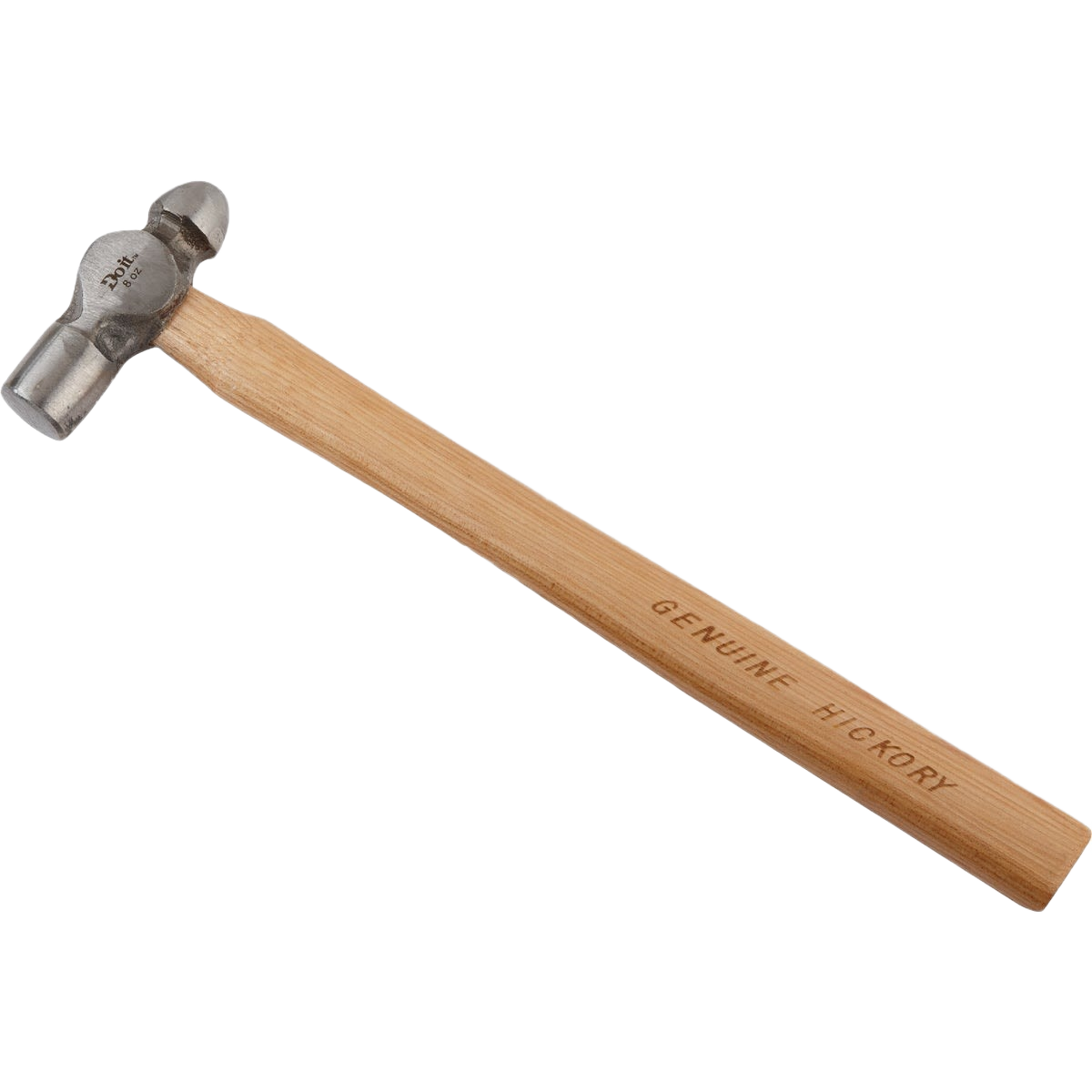 8 oz ball peen hammer with steel head and genuine hickory handle for durable tools and home improvement use