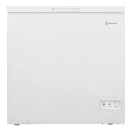 White chest freezer with temperature control dial, part of kitchen appliances and Freezers & Ice Makers collection