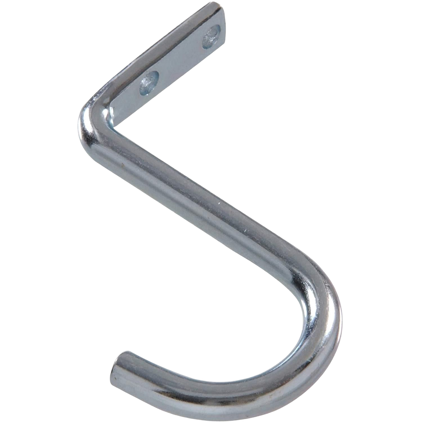 Zinc-plated steel closet rod center support bracket for added stability in shelving and storage organization solutions