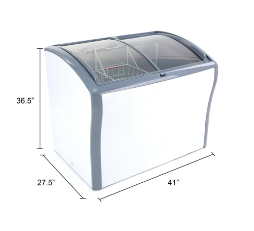 Avanti 9.5 cu. ft. Commercial Glass Top Freezer or Refrigerator