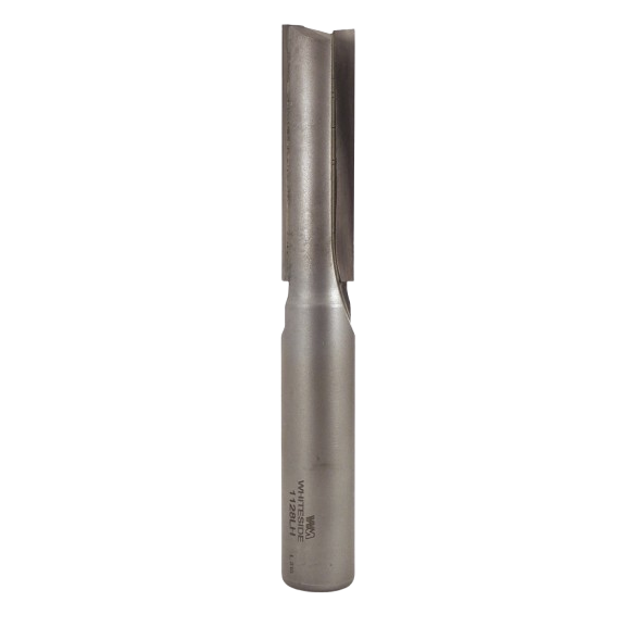 Straight router bit with steel shank and cutting edge for precision woodworking in tools and home improvement tasks