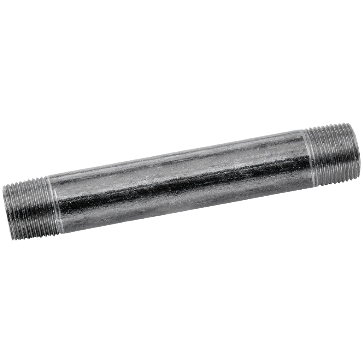 Black steel pipe nipple with threaded ends for plumbing in Pipes & Fittings and Under $50 collections
