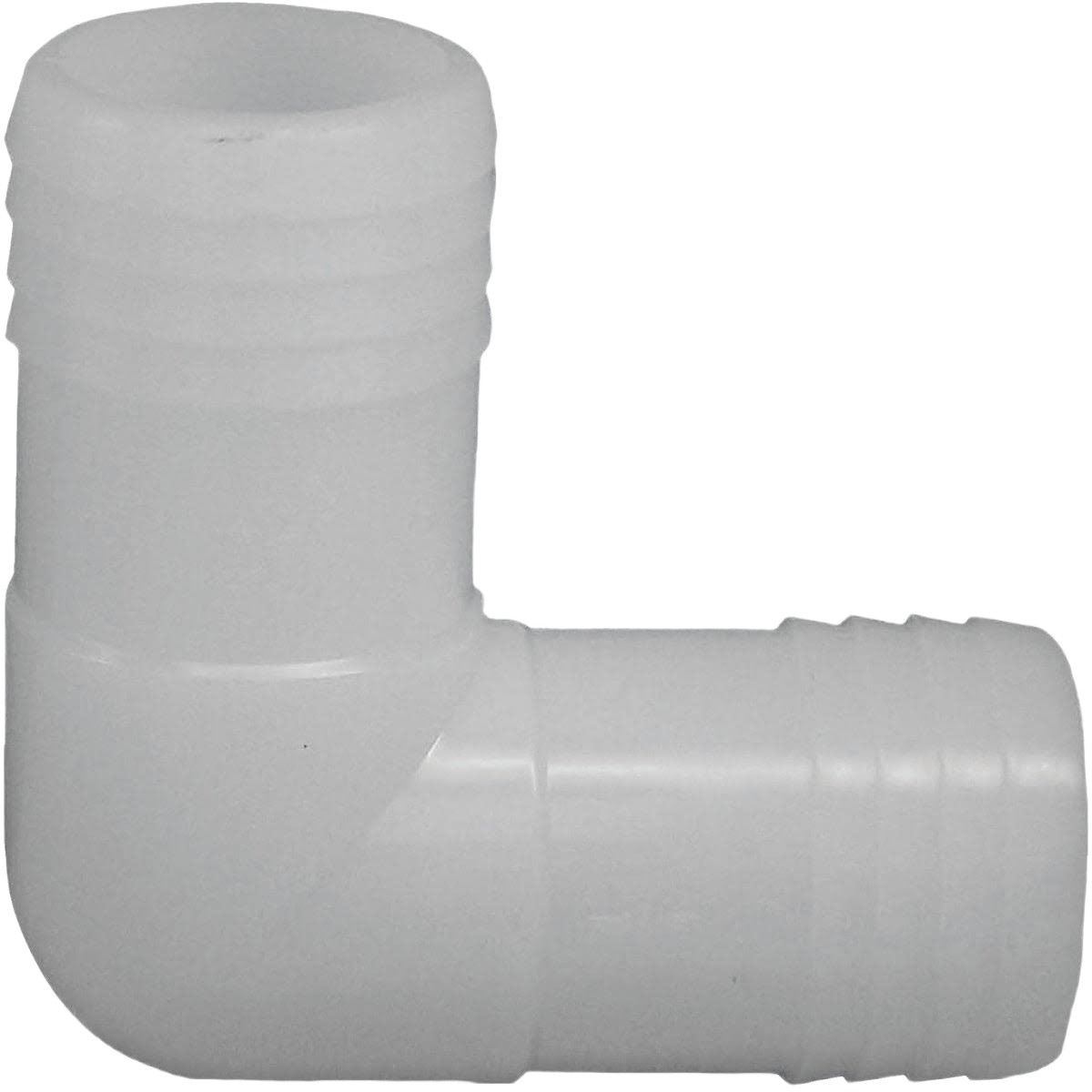White nylon 90-degree elbow pipe fitting for plumbing in Pipes & Fittings and Home Improvement collections