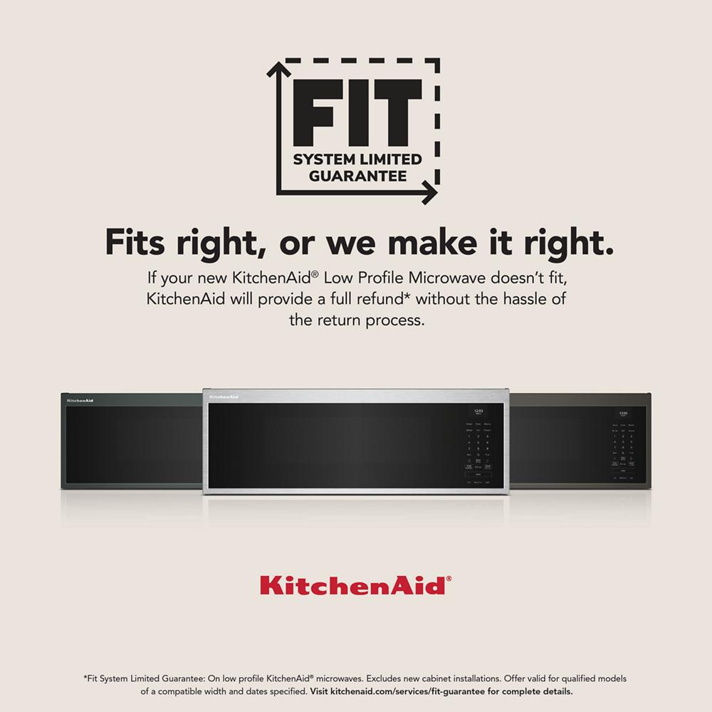 KitchenAid smart low profile microwave hood combination with fit guarantee for Over the Range Microwaves collection