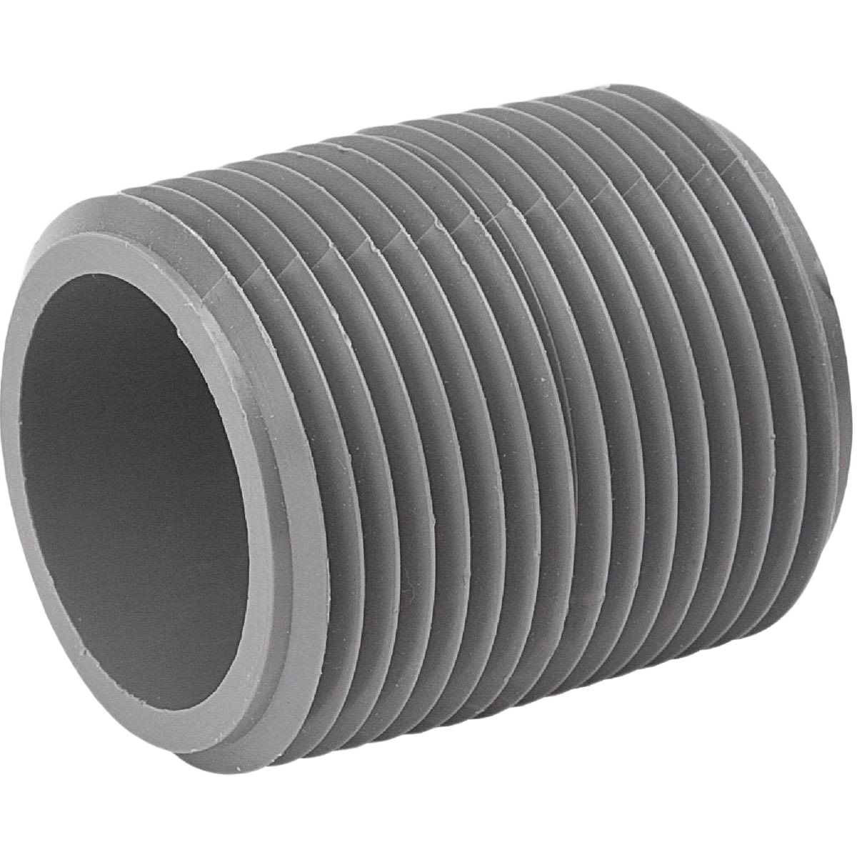 Gray Schedule 80 PVC pipe nipple with male threads for plumbing in Pipes & Fittings and Under $50 collections