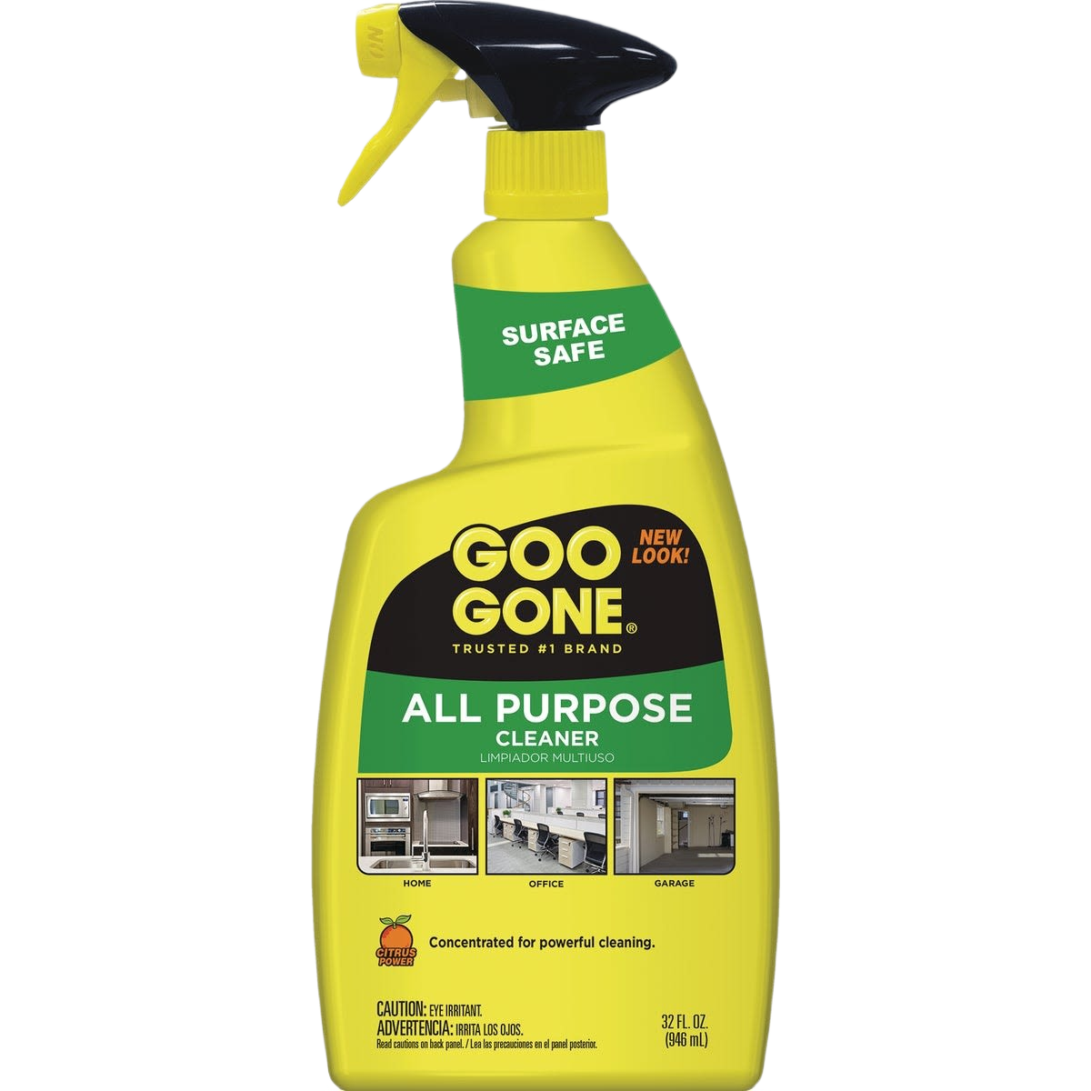 Yellow spray bottle of all purpose citrus cleaner for cleaning supplies and home improvement tasks under $50