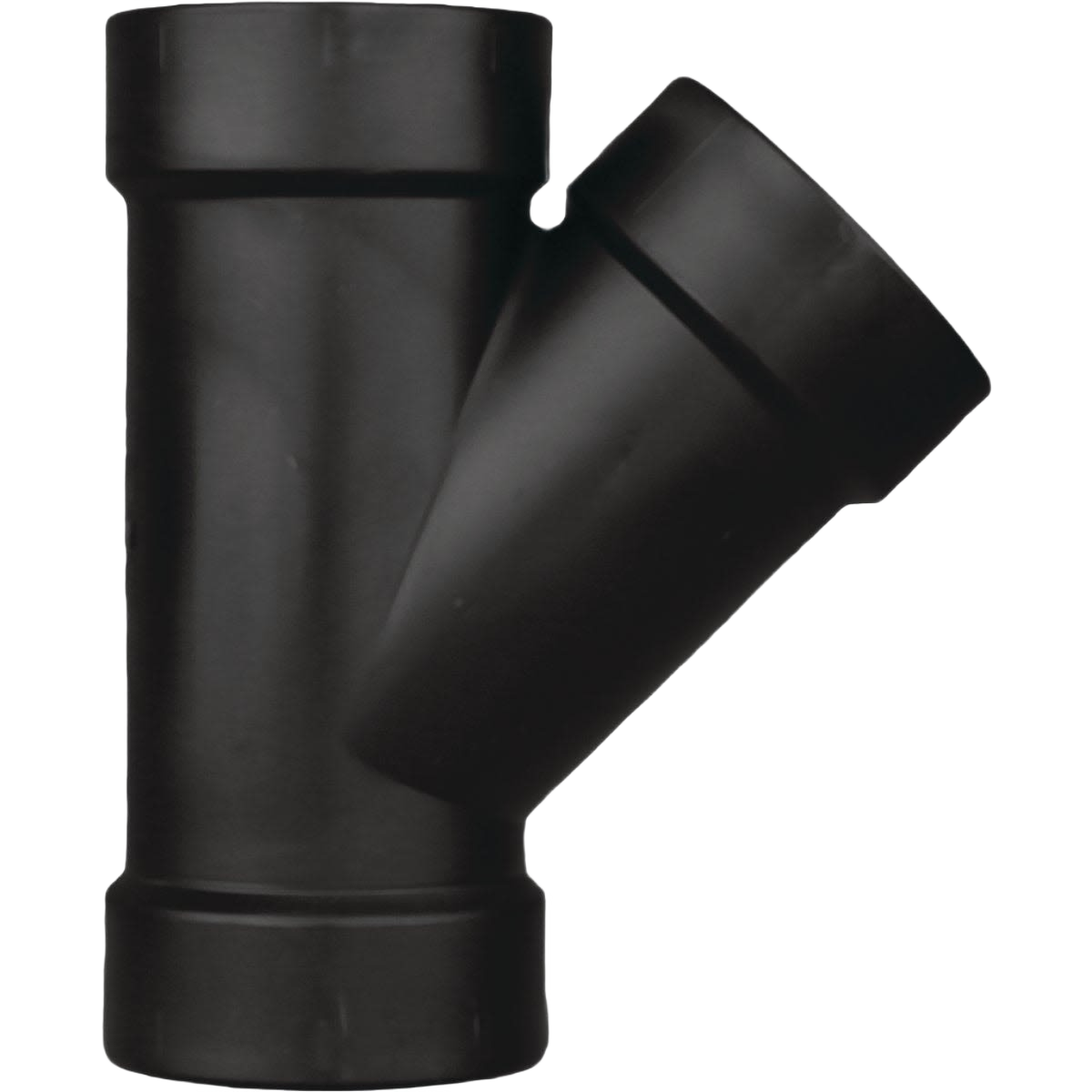 Black ABS Schedule 40 wye fitting with hub connections for plumbing in Pipes & Fittings and Under $50 collections