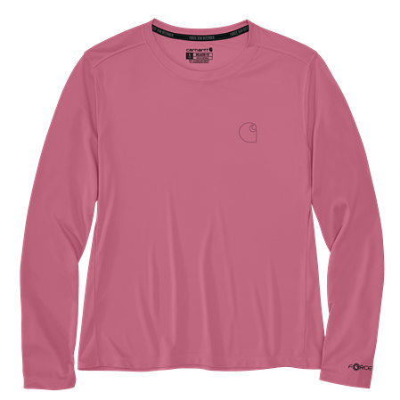 Women's lightweight long-sleeve woodrose tee with sun protection for outdoor wear in women's tops collection under 50