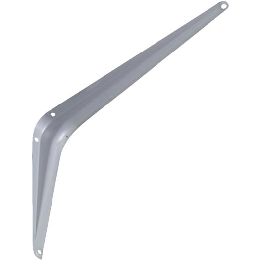 Gray steel shelf bracket with girder design for strong support in shelving brackets and home improvement collections under $50