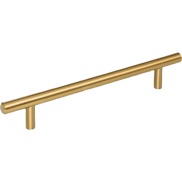 Satin bronze cabinet pull with a sleek modern design for home improvement and tools applications