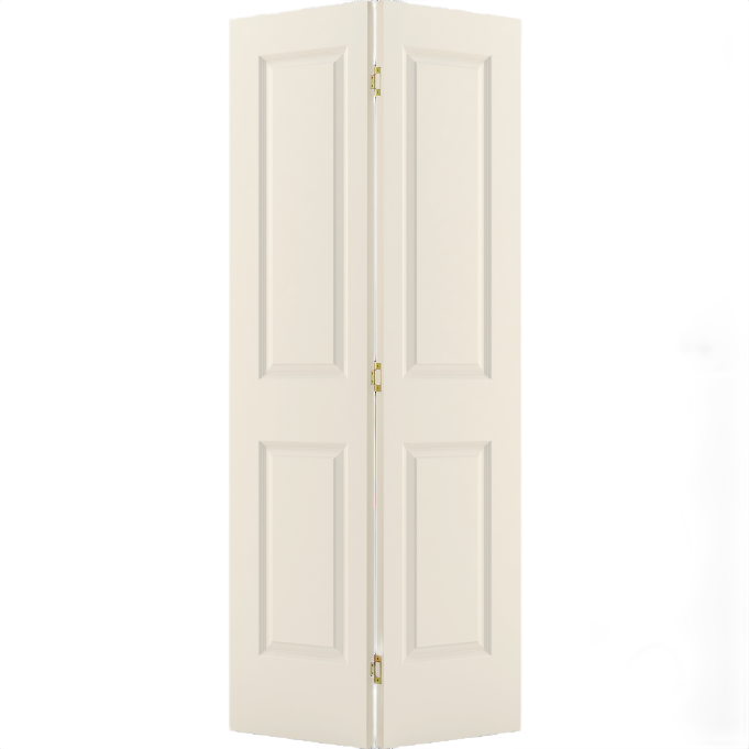 Jeld-Wen 30 in. Carrara Bifold Primed 2-Panel Interior Hollow Core Door