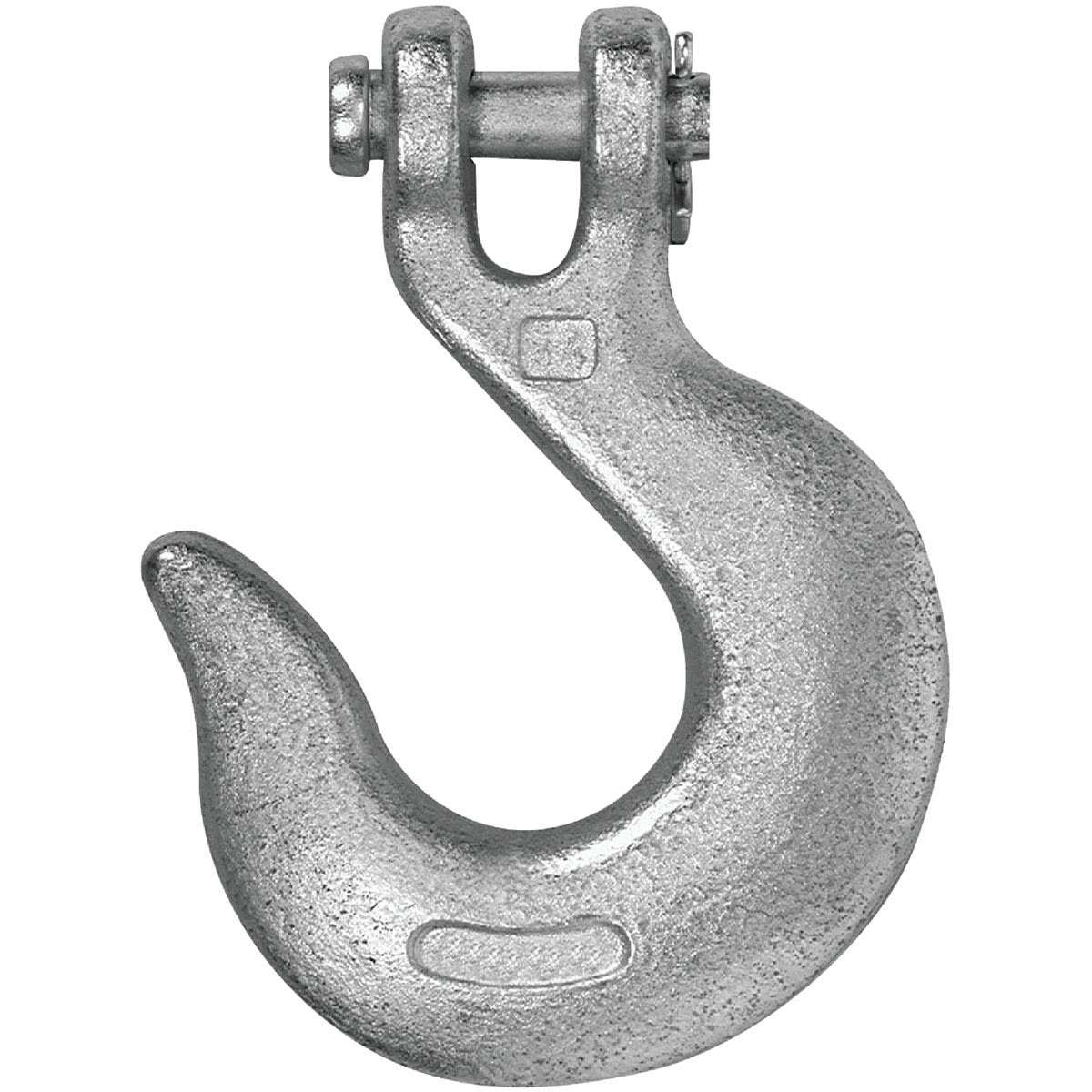 Heavy-duty galvanized steel hook with hexagonal head flanged screw for secure fastening in home improvement tasks
