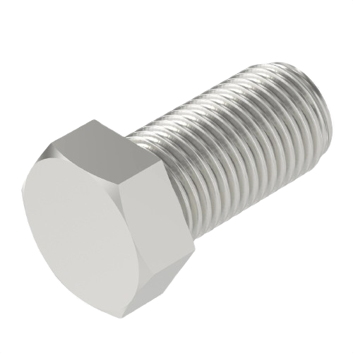 Hexagonal head metal screw with threaded shaft, suitable for tools and home improvement tasks