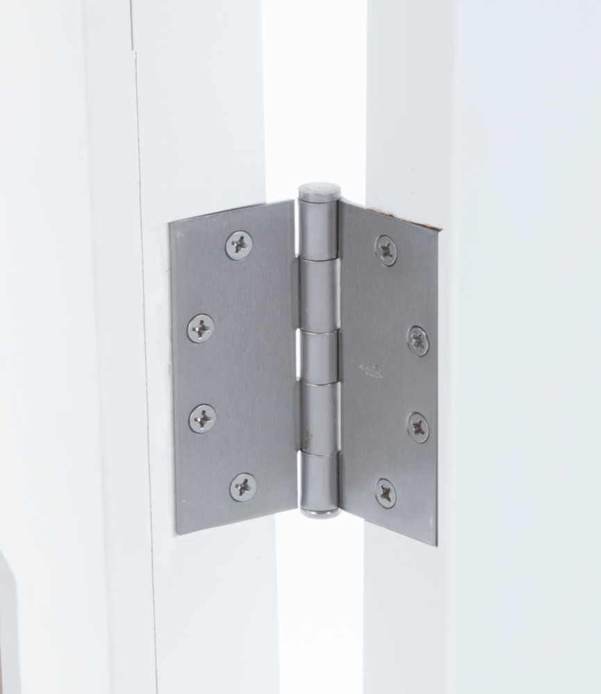 Commercial-grade full mortise five knuckle hinge in stainless steel for home improvement door hardware use under $50